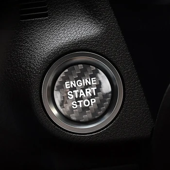 Pentru LEXUS IS250C 300 350C Motor Auto Start Stop Cheia Inel Autocolante Fibra de Carbon Cerc Trim 2006-2012