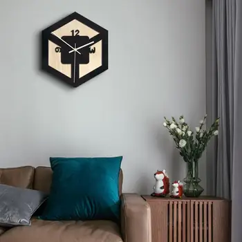 Ceas De Perete Cu Design Modern Stil Nordic Camera De Zi Ceasuri De Perete Creatoare De Moda Dormitor Tăcut Cuarț Ceasuri @X