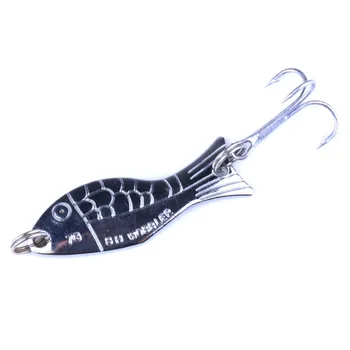 6 buc Metal lingura de pescuit momeli 5 cm/7 g biban momeli de pescuit la crap pescuit cu momeli artificiale