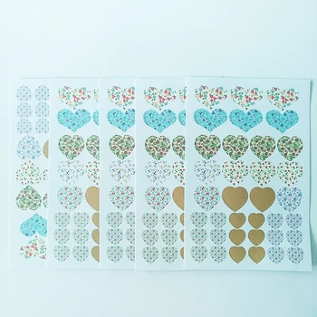20 Buc/lot Inima în Formă de Autocolante autoadezive Meserii DIY Card de Scrapbooking Hârtie Decor Papetărie Copil Laudă