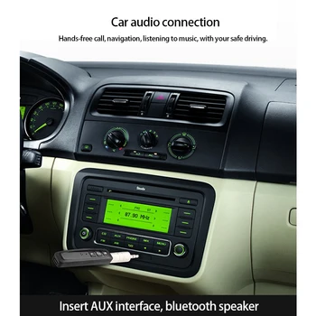 Wireless Receptor Bluetooth Car Audio Mobil Compact Și Ușor Adaptor de 3,5 mm Masina MP3 Player Bluetooth Transmiter