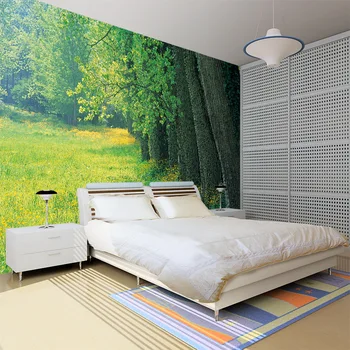 Personalizate 3D tapet mural mijlocii pictură în ulei cu pădure model vertical de fundal coridor ecran
