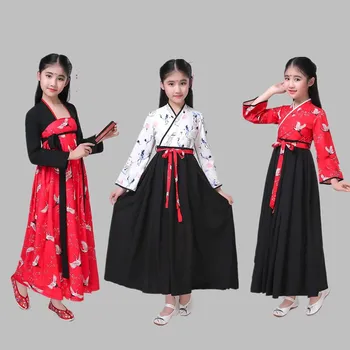 Copii Haine Tradiționale Chineze Hanfu Rochie Folk Tang Dinastice Dans Clasic Costum Fete Hanfu Costum de Scenă 100-170 CM