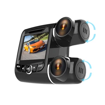 Dual Lens Auto DVR Mașină de 270 de Grade Panoramice Video Recorder Camera Novatek 96655 Dashcam Full HD 1080P Dash Cam Viziune de Noapte