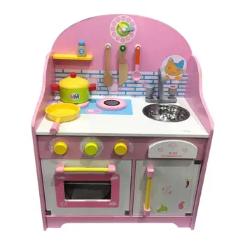 Copii De Bucătărie Casă De Joacă Jucării De Siguranță Din Lemn De Simulare Ustensile De Gătit Pretinde Joc Educativ Bucătărie De Jucărie Cadou
