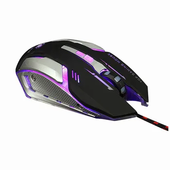 E-Sports Gaming Mouse cu Fir Șasiu de Metal Accesorii pentru Calculator de Fundal cu LED Optic USB Mouse cu Fir Gamer Soareci Laptop PC Nou