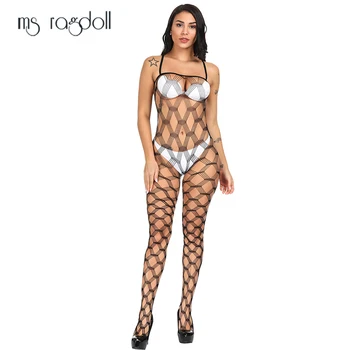 Ms Ragdoll Sexy Open-picioare Bodystocking сексуальное белье Sex Pijamale Exotice Îmbrăcăminte боди Sleepwear Teddies Bodysuit Noutate