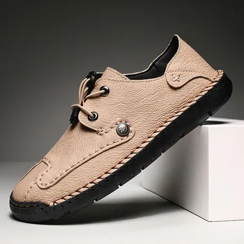 AQ374 Confortabil Barbati Pantofi Casual Mocasini Barbati Pantofi de Calitate Split din Piele pentru Bărbați Încălțăminte pentru Bărbați Apartamente de Vânzare Fierbinte Mocasini Pantofi Marimea 48