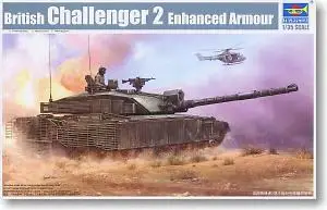 Trompetistul 1/35 model la scară 01522 Britanic Challenger 2 tanc principal de luptă armuri grele cu suplimentare de tipul de gard