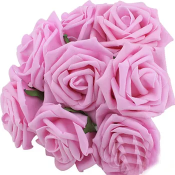5 Capete de 8CM Destul de Fermecător Flori Artificiale Spuma PE Rose Flori Buchet de Mireasa Acasă Decor Nunta Scrapbooking DIY Consumabile