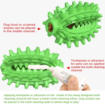 Câine de companie Periuta de dinti Jucării Interactive Jucării de ros Catelul Molar Stick Scurgere de Alimente Mingea Dozator de Dinți de Curățare pentru animale de Companie Consumabile
