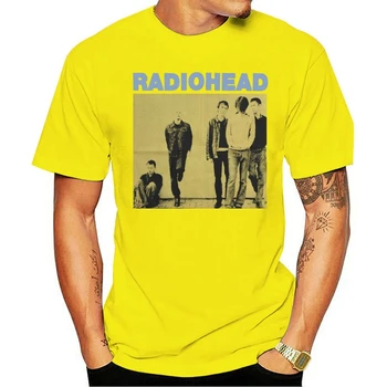 RADIOHEAD T-Shirt Black Rock Band Concert Vtg Vară Mâneci Scurte Moda