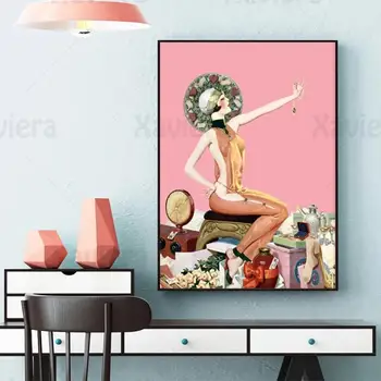 Modern Deco Tablou Poster Bogată Femeie Sexy Pictura Panza de Imprimare Arta de Perete Imagine de Femeie Bedroom Home Decor Fara rama