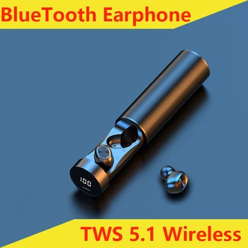 Cască BlueTooth Tws 5.1 Wireless Bluetooth setul cu Cască În ureche Mini Căști Sport Căști Cască Touch Display Digital B5 B9