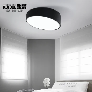 Minimalist Modern circulară sufragerie, dormitor atmosfera den condus de fier personalitate acrilice lămpi de tavan