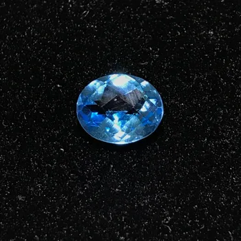 Naturale Albastru topaz piatră pentru a face bijuterii,8mmX10mm de înaltă calitate oval tăiat piatră în vrac,Designer de BRICOLAJ piatra