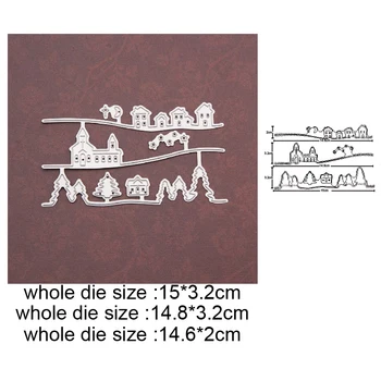 Tăiere de Metal Moare dantela cadru Pentru DIY Scrapbooking Relief Carte de a Face Tăiere Meserii Stencil Moare 2020