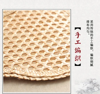Vintage stil Chinezesc mână-țesute papură fan vara respingător țânțar paie weaven ventilator casnic ambarcațiuni