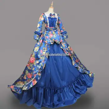 Al 18-Lea Perioada Rochie Victoriană Printesa Rochie de Imprimare Personalizate Toate Dimensiunile Costume Petrecere