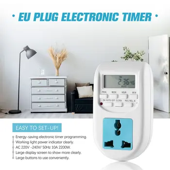 UE Plug Noua economie de Energie Timer Programabil Electronic Timer Priza cu Temporizator Digital Aparate de uz Casnic Pentru Dispozitive de Acasă