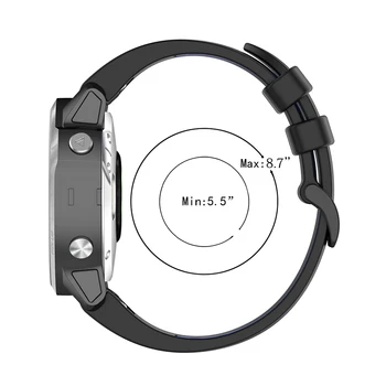 Silicon de Culoare Dual Sport Inteligent Curea de Ceas Smartwatch Înlocuire Bratara Curea pentru Garmin Fenix 6S/6S Pro/5S/5S Plus