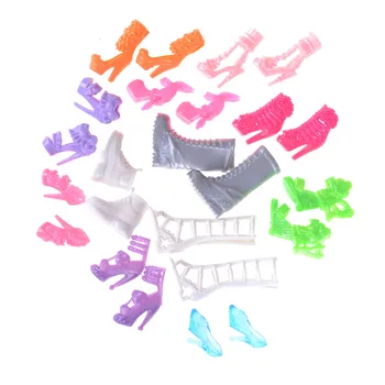 12Pairs Colorate Pantofi Papusa Drăguț Asortate Pantofi Pentru Papusa Accesorii Cu Diferite Stiluri de Jucărie pentru Copii en-Gros