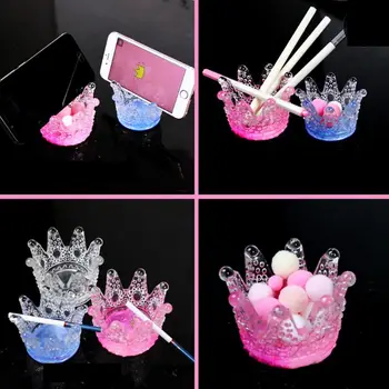 3D Coroana Scrumiera Cutie de Depozitare DIY Suport de Telefon Mucegai Silicon, Rășină de Turnare Instrumente