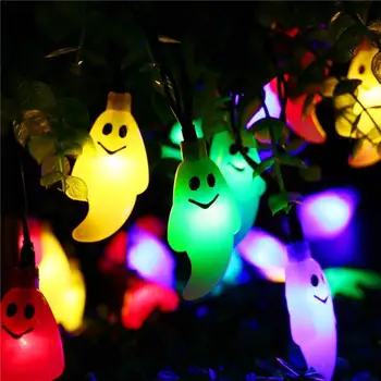 Fantomă Șir de Lumini de 20 LED Solar de Iluminat în aer liber de Halloween Petrecere Temă Pentru Acasă Curte cu Grădină Condus Lumini de Decor