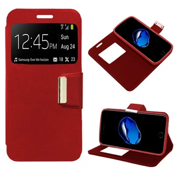 Caz Stand de Carte Rever pentru Sony Xperia Compact XZ2 Roșu