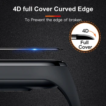 Mi Band 5 4 3D de Sticlă Capac de Protectie Pentru Xiaomi Mi Band 4 5 Temperat Film de Sticlă Rezistent la zgarieturi Ecran Protector Pentru Miband 5