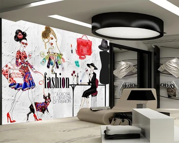 Tapet personalizat Modelul magazin de haine pictura decor fundal pentru perete