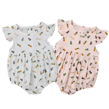 Pudcoco 2019 Nou Brand Copil Drăguț Fete Florale Bodysuit Babygrows Vesta Haine Haine Sunsuit