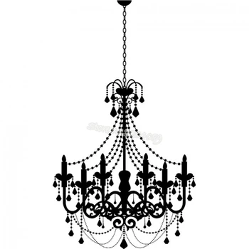 Lumânare Elegant Candelabru de Iluminat masa Autocolant Perete Interior Casa Design Auto-adeziv Vinil de Perete Decalcomanii de EB090