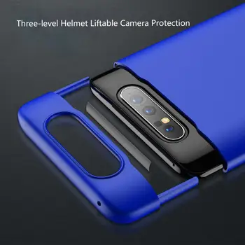 Pentru Samsung A80 PC Caz Greu de Lux Solid de Culoare Pentru Samsung Galaxy A80 Caz Acoperire Anti Toamna All-inclusive de Protecție Funda