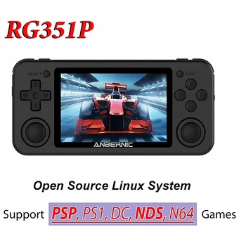 RG351P Retro Joc Consola RK3326 Sistem Linux PC Shell Joc de PS1 Player Portabil 3.5 Inch IPS Ecran Consolă de jocuri Portabile