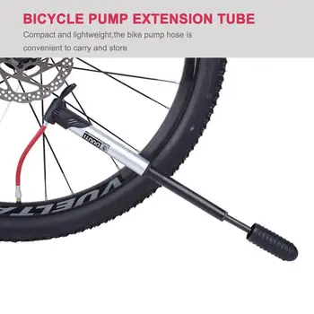 5 Buc Pompe De Biciclete Conector De Extensie Adaptor Bicicleta Umfla Pompa Durabil Furtun De Aer De Înaltă Presiune De Rotație Ciclism Accesorii