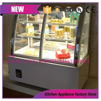 Design Compact 3 straturi tort de afișare frigider comerciale sticlă tort de afișare dulap/frigider cu o singură temaperature
