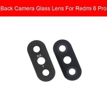 Optica Lentile de Sticlă Pentru Xiaomi Redmi 6 6A Pro din Spate aparat de Fotografiat Lentilă de Sticlă Material + Adeziv Autocolant de Înlocuire a Pieselor de schimb