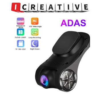 ADAS Variind Funcție Auto DVR Camera 1080P FHD Dash Cam Auto Video Recorder Viziune de Noapte USB DVR Auto Pentru Android 4.0 de mai Sus