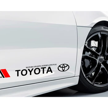 2 buc Portiera Laterală Autocolante Auto Styling Corpul Decal Pentru Toyota Prius Avensis Rav4 Auris, Yaris Verso Land Cruiser Camry Highlander