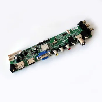 LVDS pentru LP156WH3-TLA1/TLS1/TLT1 ecran LCD universal card de control kit de semnal digital USB+VGA+AV 40 Pin 1366*768 3663 DVB-T