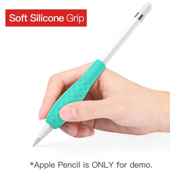 2 buc Durabile Silicon Moale de Protecție Solidă Maneca Suport de Prindere Accesorii Cazul Stylus Mâner Portabil Acoperă Pentru Apple Creion