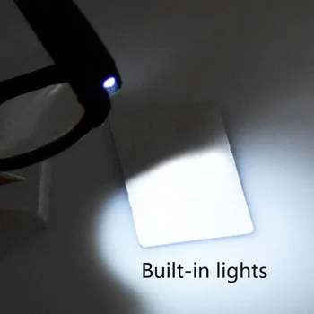 Multifuncțional LED ochelari de citit pentru persoanele în vârstă, femei și bărbați dioptrii ochelari