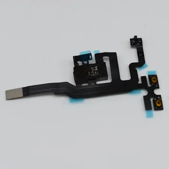 10buc/lot de Înaltă Calitate Pentru iPhone 4S Jack Audio Volum Mut, Tăcut Buton Comutator Cheie de Flex Cablu alb negru culoare