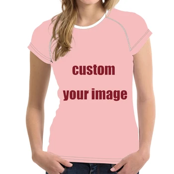 WHEREISART Femei Tricou Personalizat, Imprimat Tricouri Doamna Teuri cu Maneci Scurte T Shirt Femei Topuri de Vara pentru Femeie Femme Tricouri