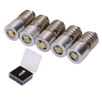Noi E10 P13.5S BA9 0.5 W LED Pentru Focus Lanterna Bec de Înlocuire Torțe Lumina de Lucru cu Lampă DC3V 4,5 v, 6V 7.5 v 9v 12v rece