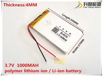 3.7 V 1000mAh 403759 Litiu-Polimer Li-Po, li-ion Reîncărcabilă de celule de Baterii Pentru Mp3 MP4 MP5 GPS PSP mobil bluetooth