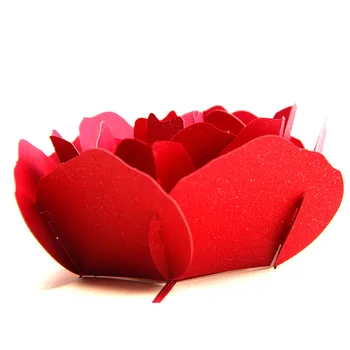 3D Pop-up Rose Mulțumesc de Felicitări Ilustrate cu Flori lucrate Manual Gol Epocă de Hârtie de Tăiere cu Laser la mulți ani Dragostea Card Cadou