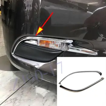ABS Cromat partea de Jos Fata de Ceață lumina Pleoapele Acoperă de Ceață Lumina sprancene Sprancene Benzi se Potrivesc Pentru Mazda 3 BN 2017 2018 Accesorii Tapiterie