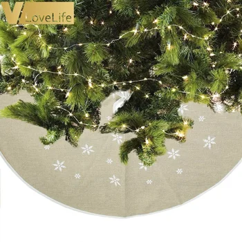 48 inch Pânză groasă de sac Copac Fusta Fulg de nea Crăciun Decoratiuni pentru Pomul de Crăciun Decor Acasă Eveniment Consumabile Partid